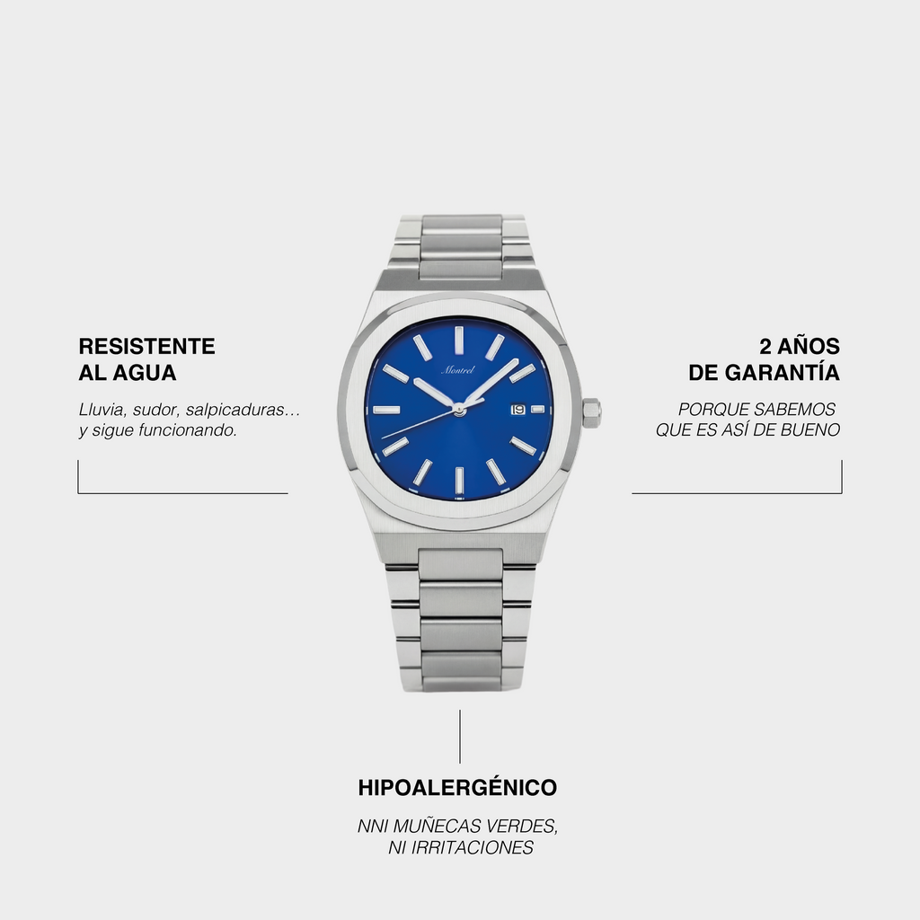 Aurelius Watch Silver Sea