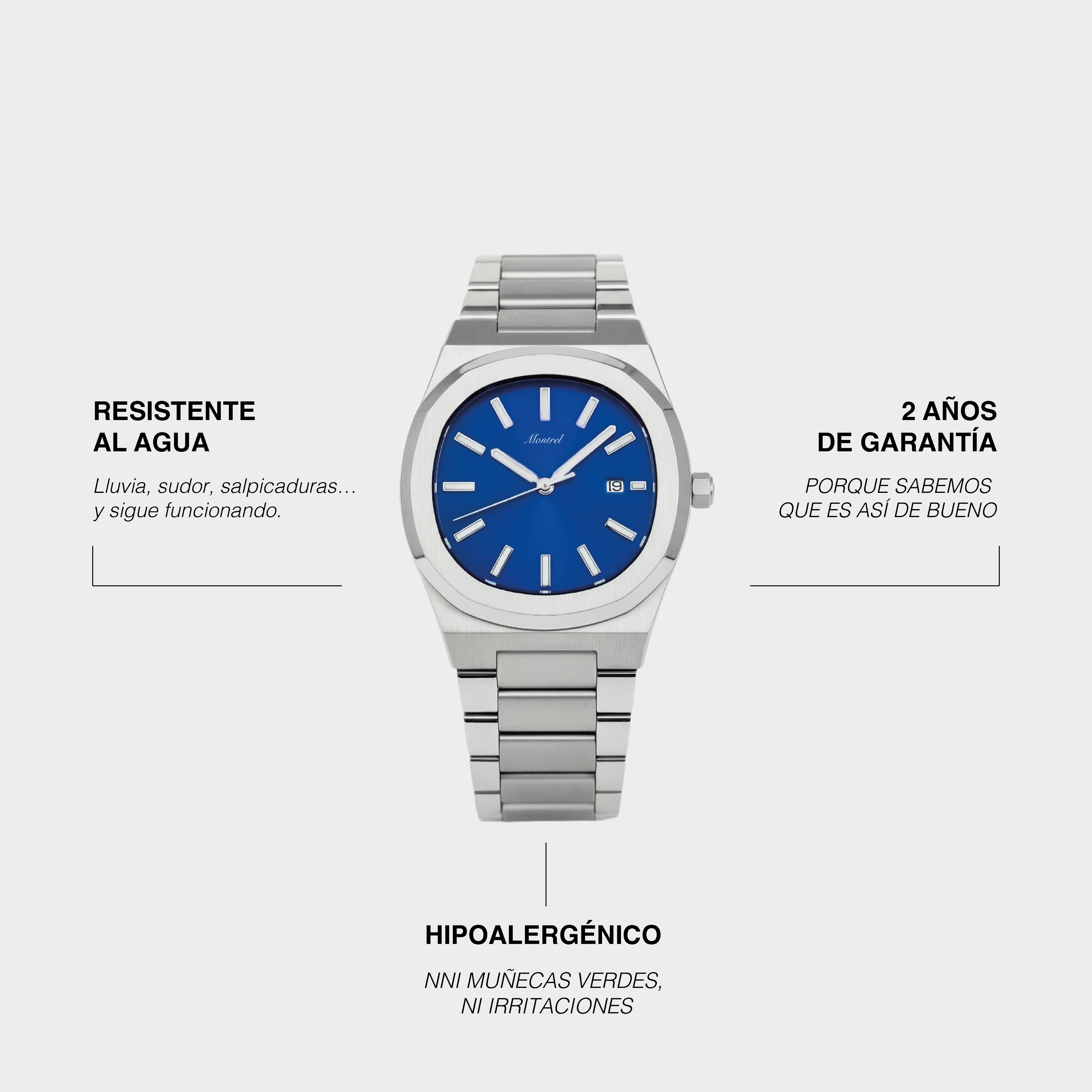 Aurelius Watch Silver Sea