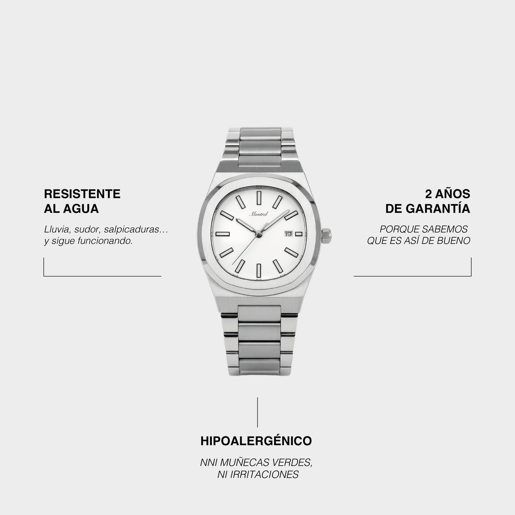 Aurelius Watch Silver Sea