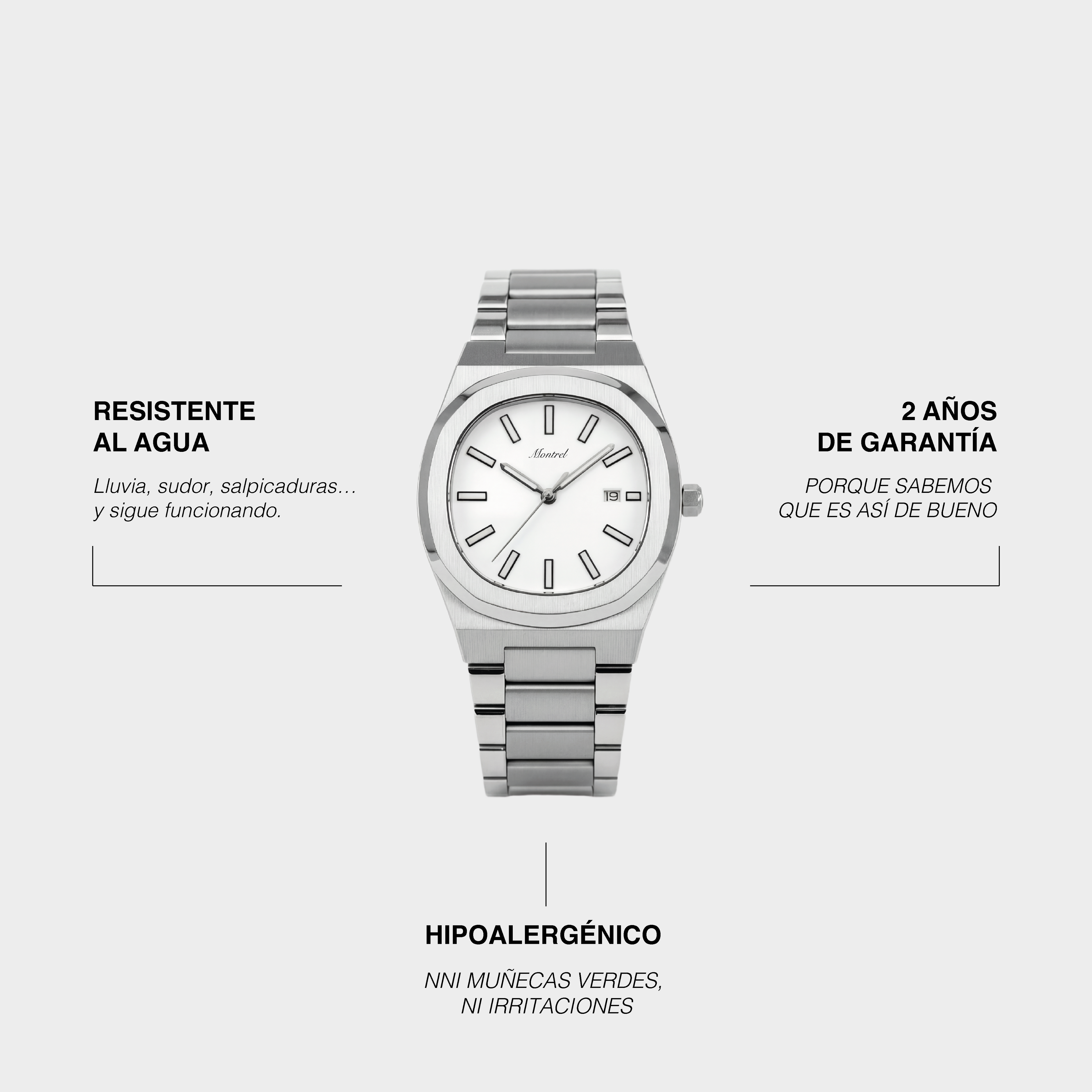 Aurelius Watch Silver Sea